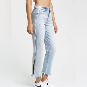 Pistola Charlie Utopia Zip Jean womens size 26 straight high rise side zipper